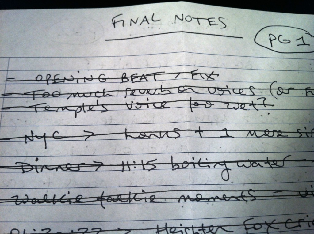 Final Notes